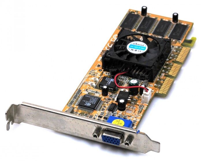 Grafische kaart nVidia GeForce2 MX400 64MB SDR AGP 4x VGA NV11 Board PROLINK